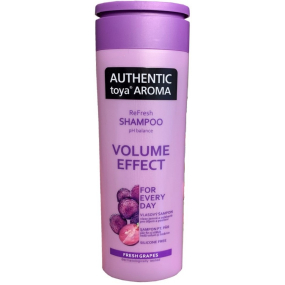Authentic Toya Šampón na jemné a oslabené vlasy Aroma Volume Effect Grape 400 ml