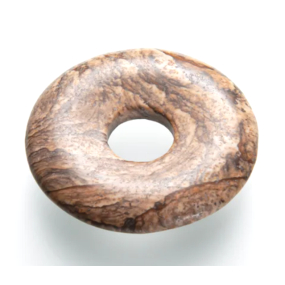 Jaspis Obrázok Donut prírodný kameň 30 mm, kameň pozitívnej energie