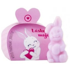 NeoCos Love my Rabbit toaletné mydlo s vôňou ruže 25 g