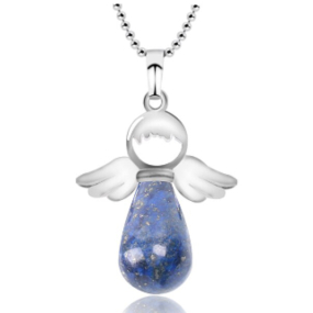 Lapis Lazuli Anjel prívesok prírodný kameň 4,2 x 3 cm, kameň harmónie