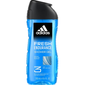 Adidas Fresh Endurance 3v1 sprchový gél na telo, vlasy a pokožku pre mužov 250 ml