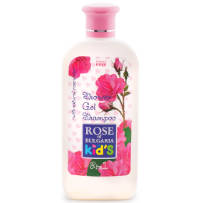 Rose of Bulgaria 2v1 sprchový gél a šampón s ružovou vodou pre deti 200 ml