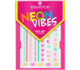 Essence Neon Vibes nálepky na nechty v neónových farbách 1 list