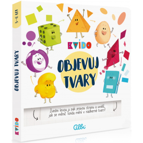 Albi Kvído Objavuj tvary interaktívna vzdelávacia kniha, odporúčaný vek 3+