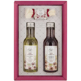 Bohemia Gifts Wine Spa Lily and Grapes sprchový gél 200 ml + šampón na vlasy 200 ml + toaletné mydlo 30 g, kozmetická sada pre ženy