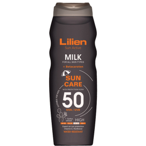 Lilien Sun Active SPF50 vodoodolné mlieko na opaľovanie 200 ml