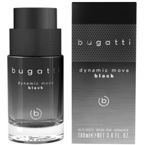 Bugatti Dynamic Move Black toaletná voda pre mužov 100 ml