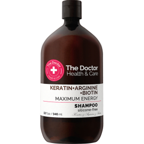 The Doctor Health & Care Keratín + arginín + biotín Maximálna energia keratínový šampón na posilnenie a lesk 946 ml