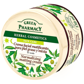 Green Pharmacy Normalizačný zmatňujúci krém na mastnú a zmiešanú pleť zo zeleného čaju 150 ml