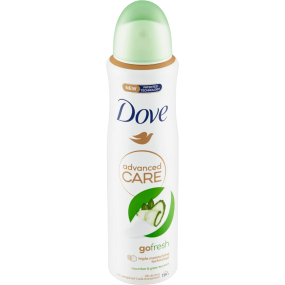 Dove Advanced Care Uhorka a zelený čaj antiperspiračný dezodorant v spreji 150 ml