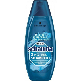 Schauma Men Sea Minerals 3v1 šampón na vlasy, tvár a telo pre mužov 400 ml