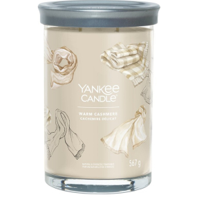 Yankee Candle Warm Cashmere - Vonná sviečka Warm Cashmere Signature Tumbler veľká sklenená 2 knôty 567 g