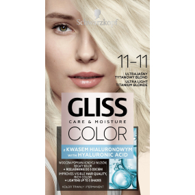 Schwarzkopf Gliss Color farba na vlasy 11-11 Ultra Light Titanium Blonde 2 x 60 ml