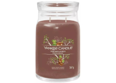 Yankee Candle Praline & Birch - Sviečka s vôňou praliniek a brezy Signature veľké sklo 2 knôty 567 g