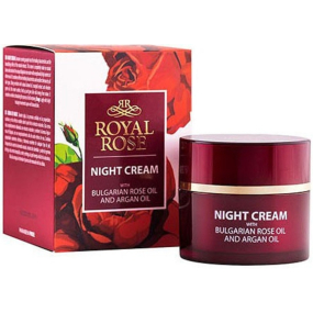Nočný krém Royal Rose s ružou a arganovým olejom pre všetky typy pleti 50 ml