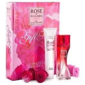 Rose of Bulgaria Eau de Parfum 50 ml + ružová voda na ruky 75 ml + ružové mydlo 3 x 30 g, darčeková sada pre ženy