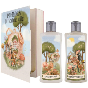 Bohemia Gifts Rozprávkový sprchový gél 250 ml + šampón na vlasy 250 ml, knižná kozmetická sada pre ženy