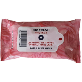 Antibakteriálne obrúsky BioFresh Diamond Rose Protect 15 kusov