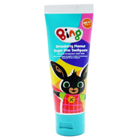 Zubná pasta pre deti s jahodovou príchuťou Bing 75 ml