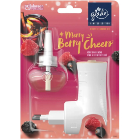 Glade Merry Berry Cheers s vôňou vareného vína a lesných plodov Elektrický osviežovač vzduchu s tekutou náplňou 20 ml