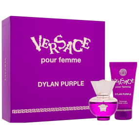 Versace Dylan Purple parfumovaná voda 30 ml + telové mlieko 50 ml, darčeková sada pre ženy