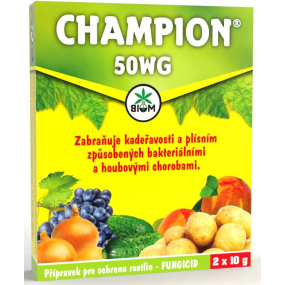 Biom Champion 50 WG fungicídny a baktericídny prípravok na ochranu rastlín 2 x 10 g