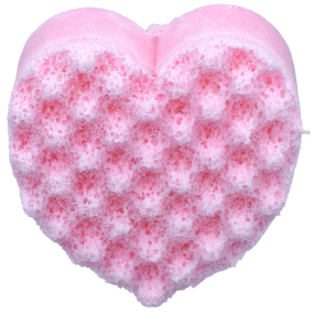 Bomb Cosmetics Rose and Oudh - Ružová prírodná sprchová masážna hubka s vôňou180 g