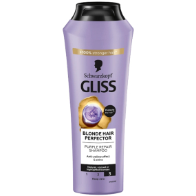 Gliss Kur Blonde Perfector Šampón na prirodzene farbené alebo zosvetlené blond vlasy 250 ml