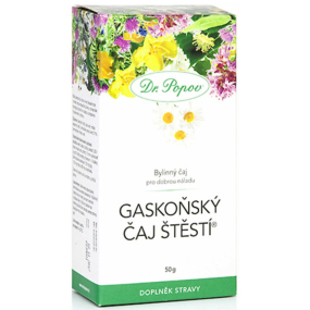 Dr. Popov Gaskonský čaj šťastie bylinný sypaný čaj pre dobrú náladu 50 g