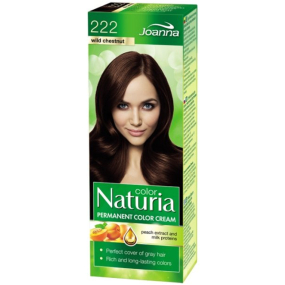 Joanna Naturia farba na vlasy s mliečnymi proteínmi 222 Divoký gaštan
