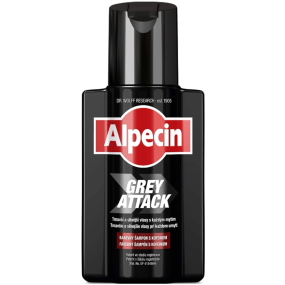 Alpecin Grey Attack šampón s kofeínom pre tmavšie a hustejšie vlasy 200 ml