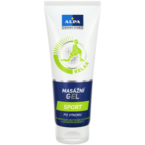 Alpa Sport Star Relax Šport po výkone masážny gél s mentolom, methylsalicylátu a bylinný extrakty 210 ml