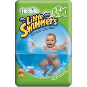Huggies Little Swimmers 3-4 jednorázové plienky do vody 7-15 kg 12 kusov