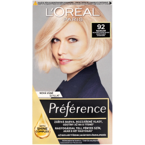 Loreal Paris Préférence farba na vlasy 92 Warsaw Veľmi svetlá blond dúhová