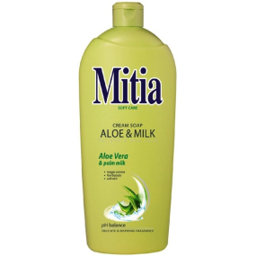 Mitia Aloe & Milk tekuté mydlo náhradná náplň 1 l
