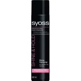 Syoss Shine & Hold pre silnú fixáciu a žiarivý lesk lak na vlasy 300 ml