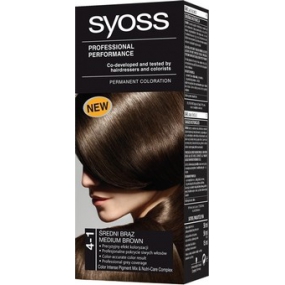 Syoss Professional farba na vlasy 4 - 1 stredne hnedý