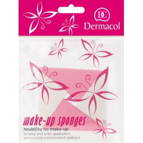 Dermacol Hubky na make-up v tvare trojuholníka 4 kusy