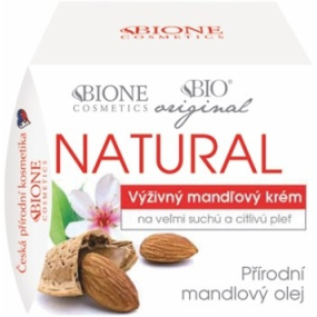 Bion Cosmetics Mandle original natural výživný mandľový krém veľmi suchá a citlivá pleť 51 ml