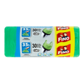Fino Color Sáčky do odpadkového koša s ušami zelený 8 mikrometrov, 35 litrov, 49 x 60 cm, 30 kusov