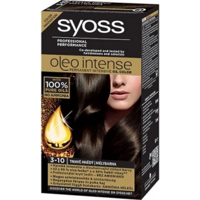 Syoss Oleo Intense Color farba na vlasy bez amoniaku 3-10 Tmavo hnedý