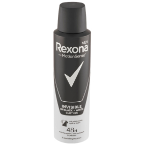 Rexona Men Invisible on Black + White Clothes antiperspirant deodorant sprej pre mužov 150 ml