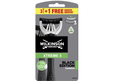 Wilkinson Xtreme 3 Black Edition holiaci strojček pre mužov 4 kusy