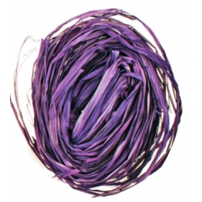 Raffia fialová nafarbené lyko na dekoráciu 30 g