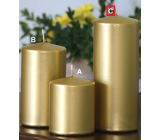 Lima Metal Serie sviečka zlatá valec 80 x 200 mm 1 kus