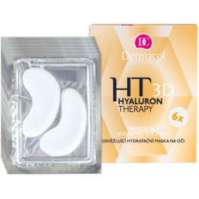 Dermacol Hyaluron Therapy 3D Osviežujúci hydratačná maska na oči 6 x 6 g