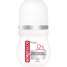 Borotalco Pure guličkový antiperspirant dezodorant roll-on unisex 50 ml