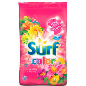 Surf Color Tropical Lily & Ylang Ylang prášek s aviváži na praní barevného prádla 20 dávek 1,4 kg