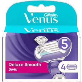 Gillette Venus Deluxe Smooth Swirl Náhradné hlavice 4 kusy, pre ženy