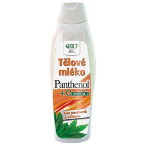 Bion Cosmetics Panthenol + Cannabis telové mlieko pre všetky typy pokožky 500 ml